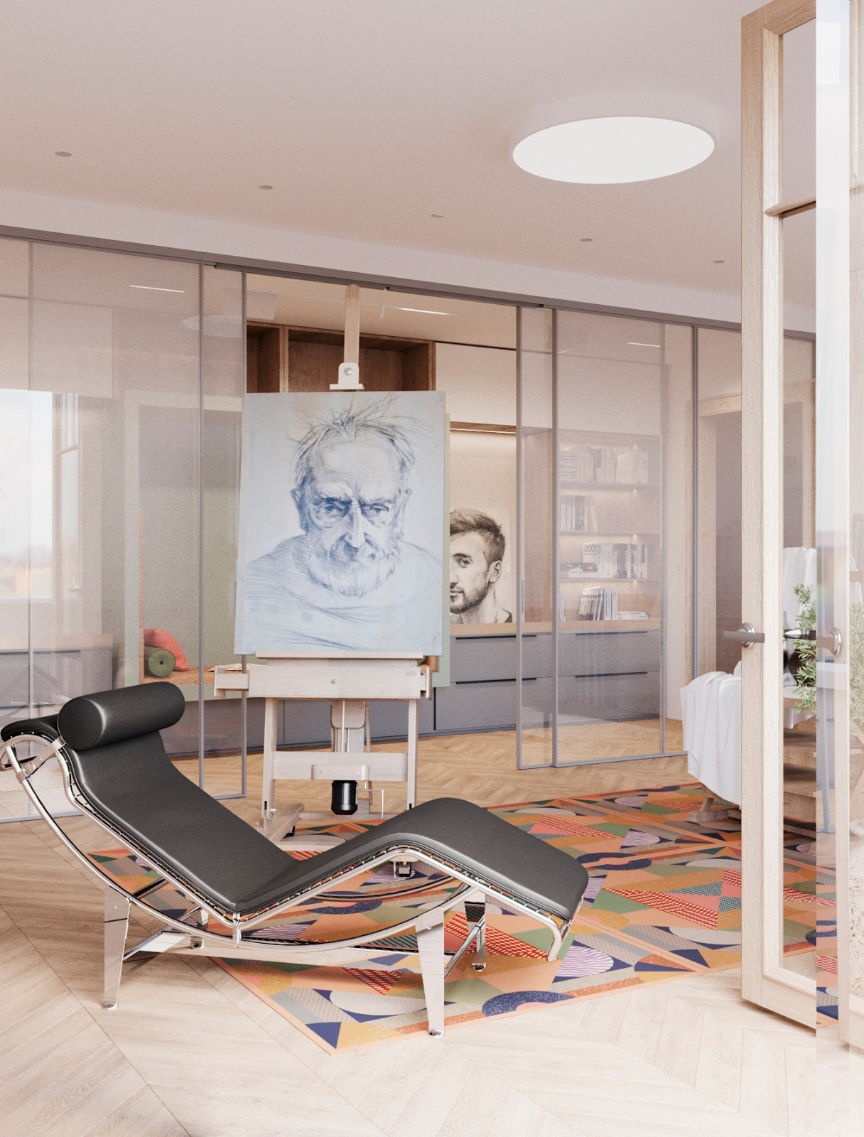 Квартира с художественной мастерской