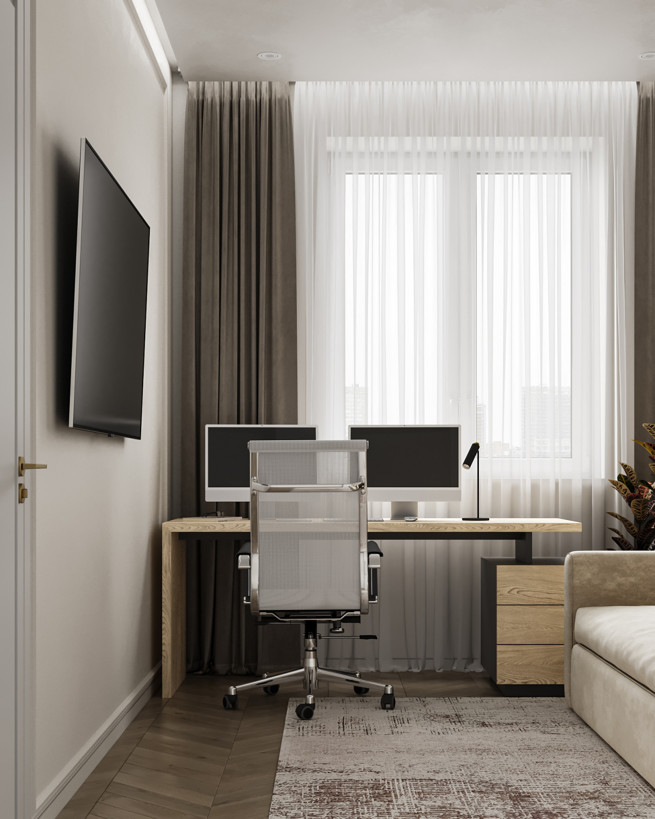 Дизайн интерьера квартиры в современном стиле на ул. Новаторов