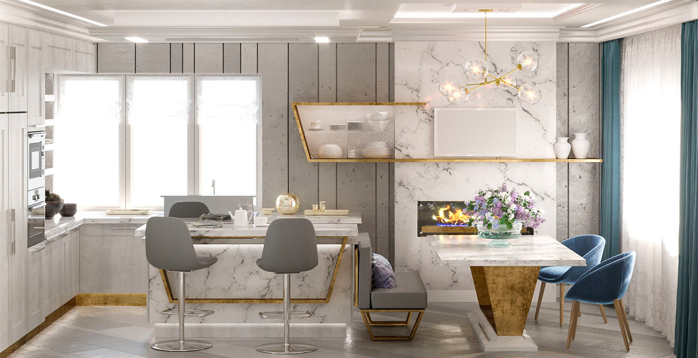 Кухня в стиле "Эклектика"