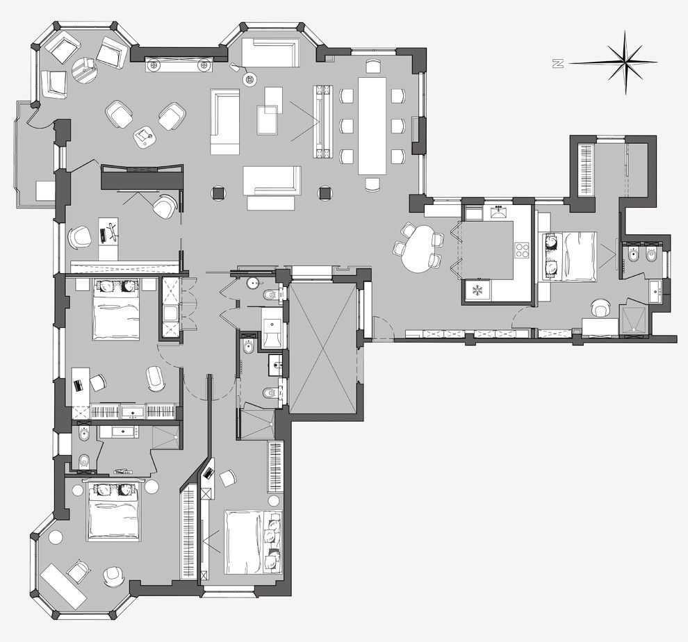 Обложка проекта: Проект рабочей документации (чертежей) для квартиры в Лондоне