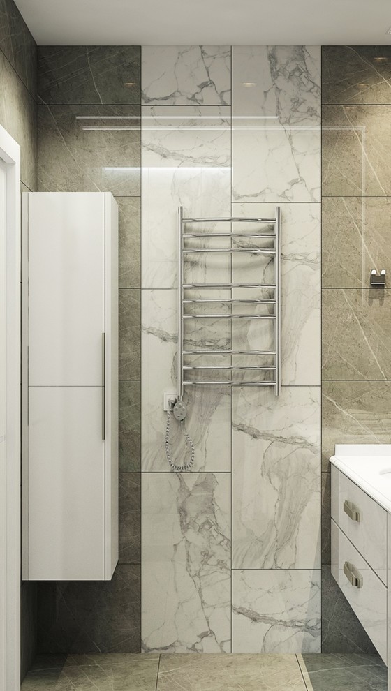 Дизайн - проект 3к. кв 96 м2 для молодой семьи в ЖК "Никольский"