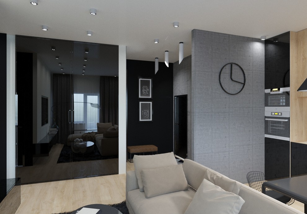 Квартира для молодой пары с бетонными стенами г. Томск