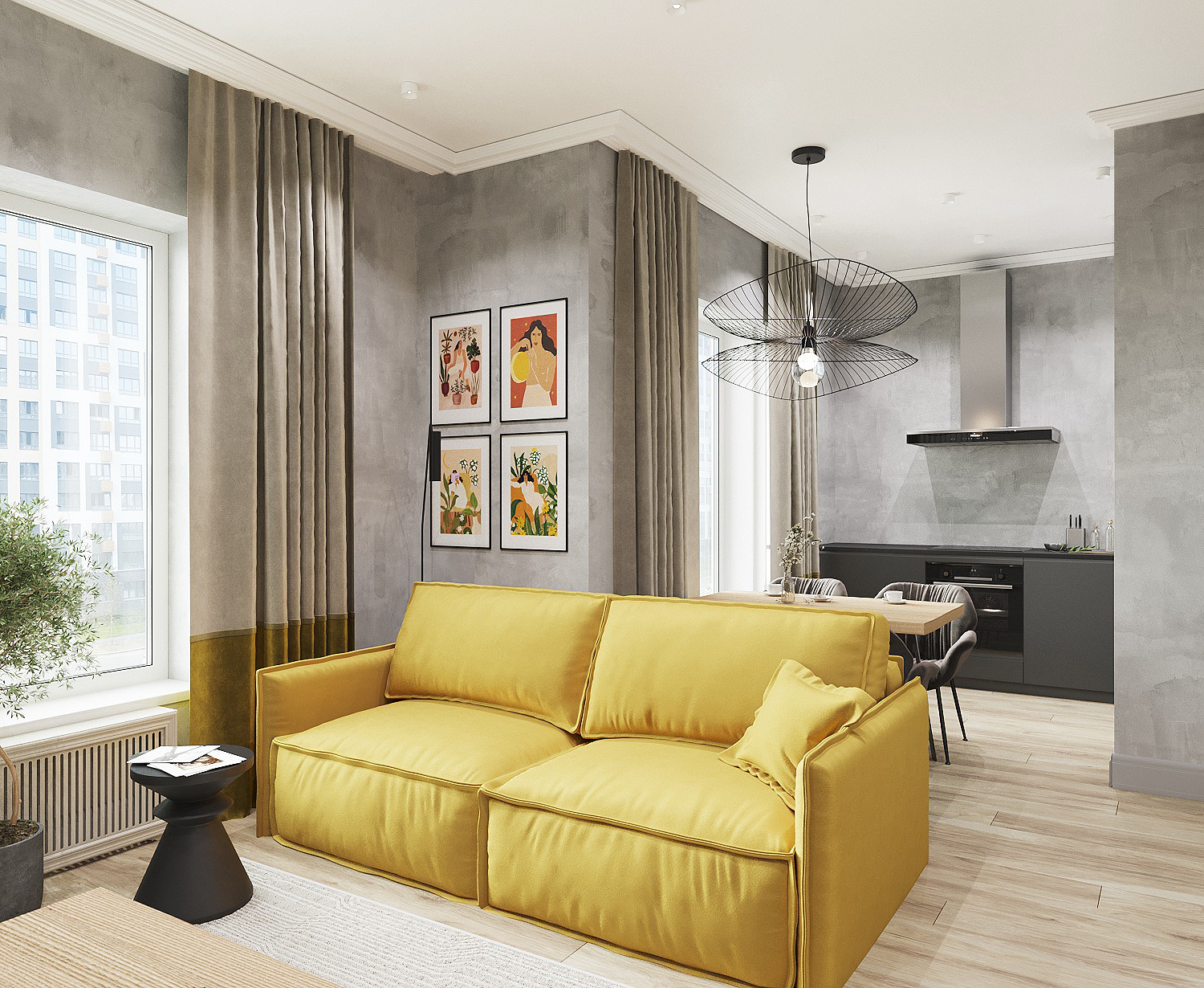 Студия для молодой девушки в Москве