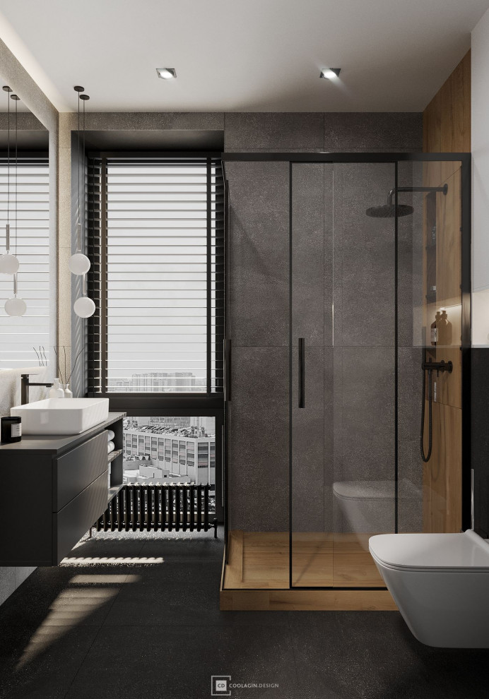 Стильная квартира с панорамными окнами даже в санузле