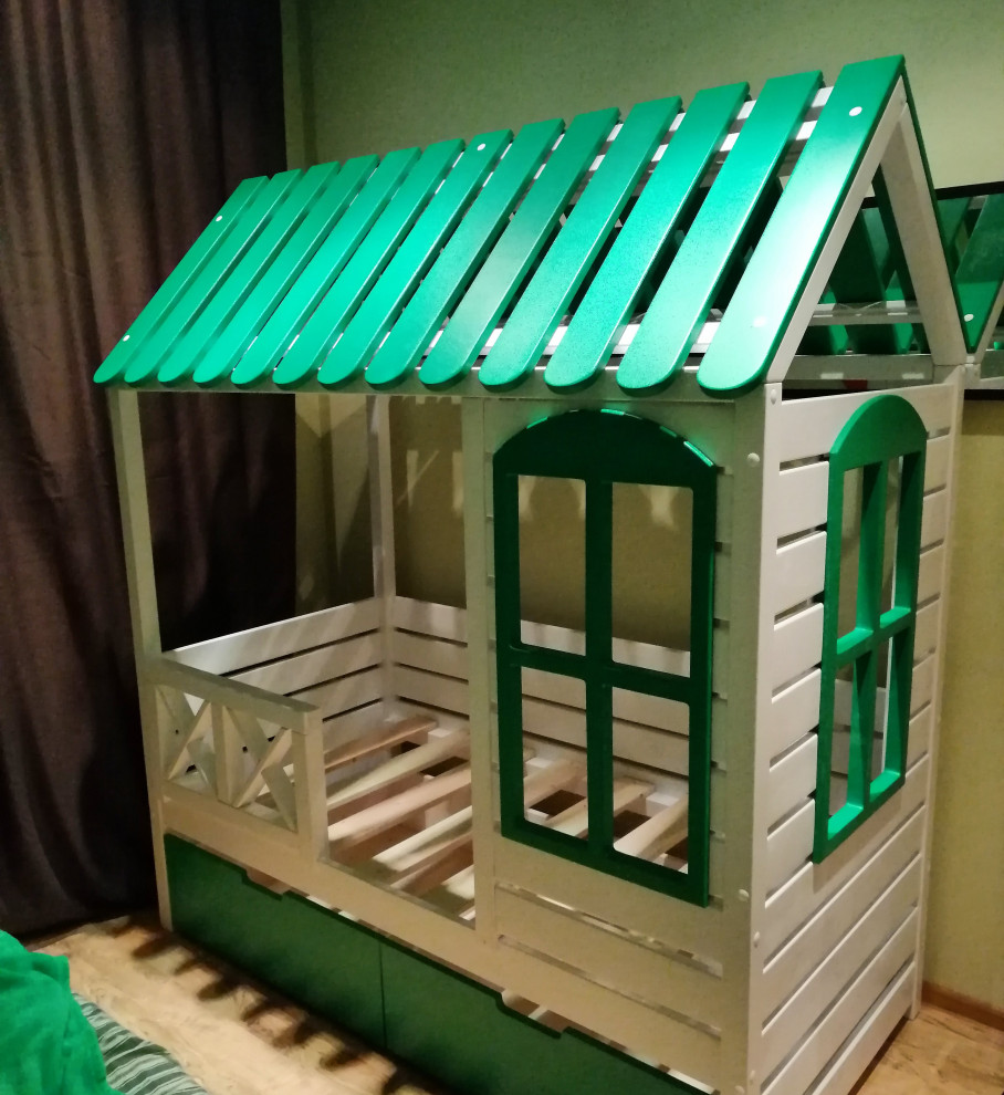 Обложка проекта: кровать домик