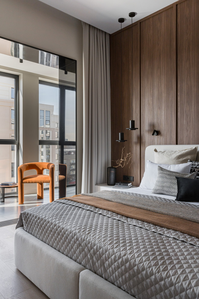 Квартира для активной семьи в минималистичном стиле