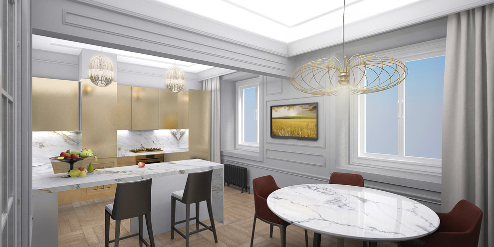 Кухня с обеденной зоной