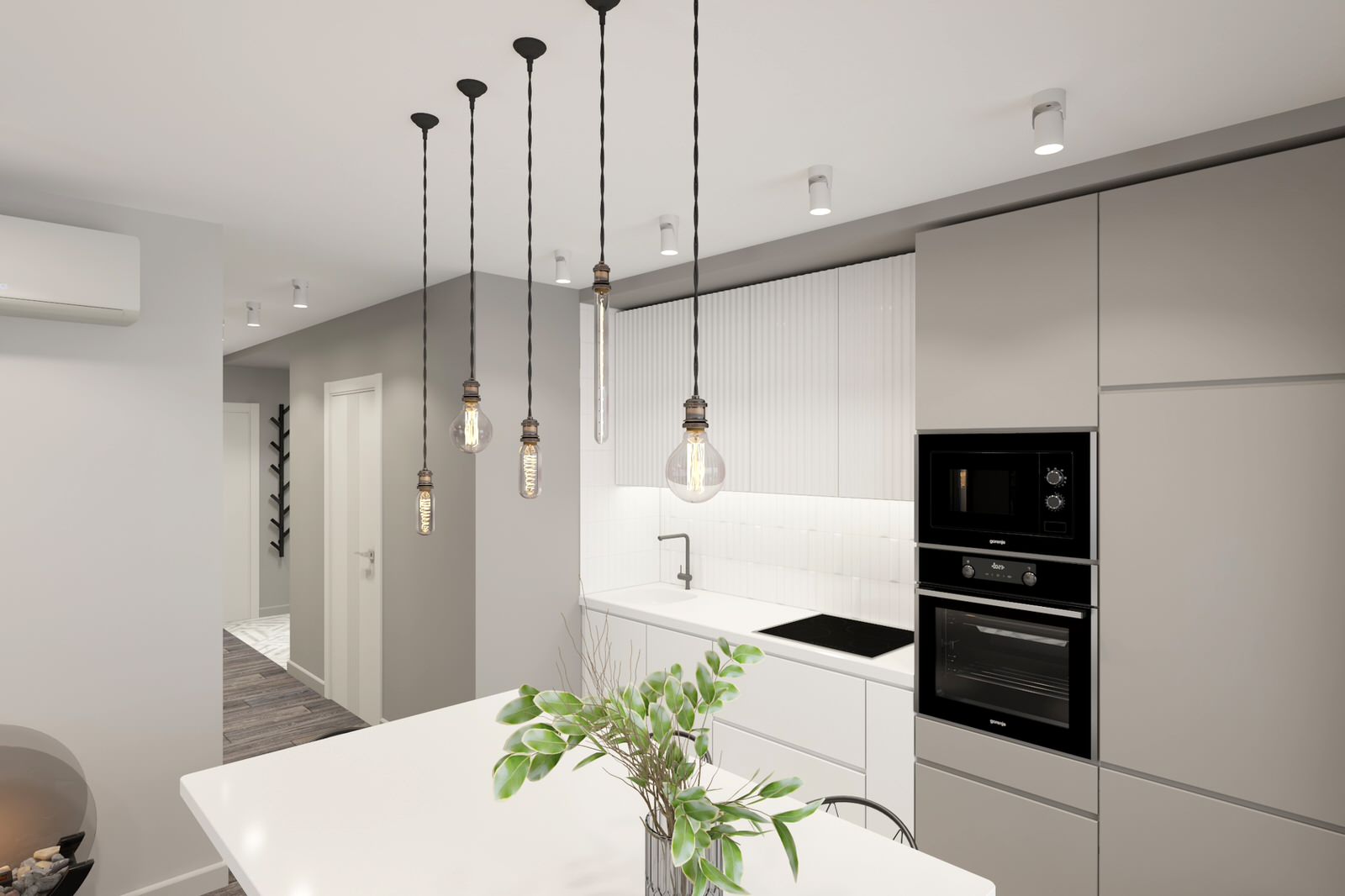 Двухкомнатная квартира 60 м2 в современном стиле в ЖК "Дмитровский Парк"