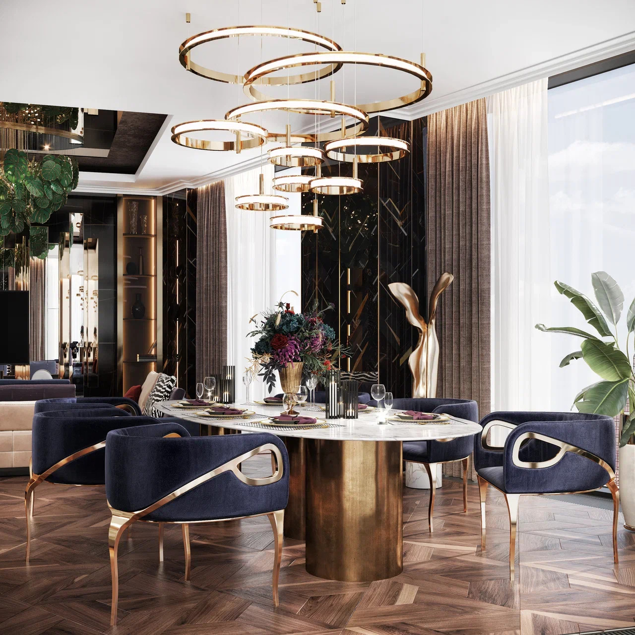 Проект квартиры в ЖК "Capital Tower" 180 кв.м