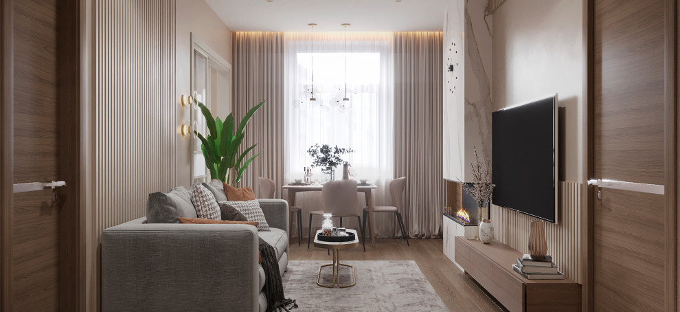 Дизайн трёхкомнатной квартиры 63,3 кв.м