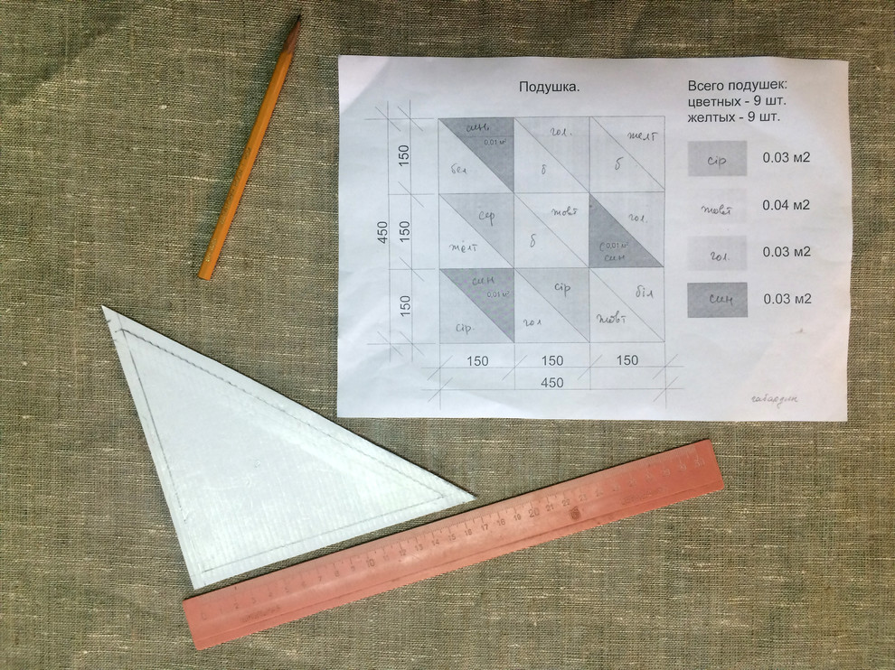 DIY: Подушка в стиле пэчворк своими руками