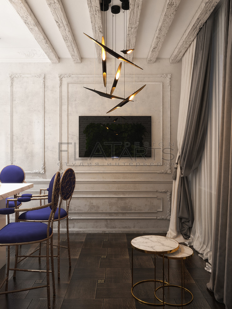 Дизайн 2-ной кв. 70 кв.м в стиле арт-деко