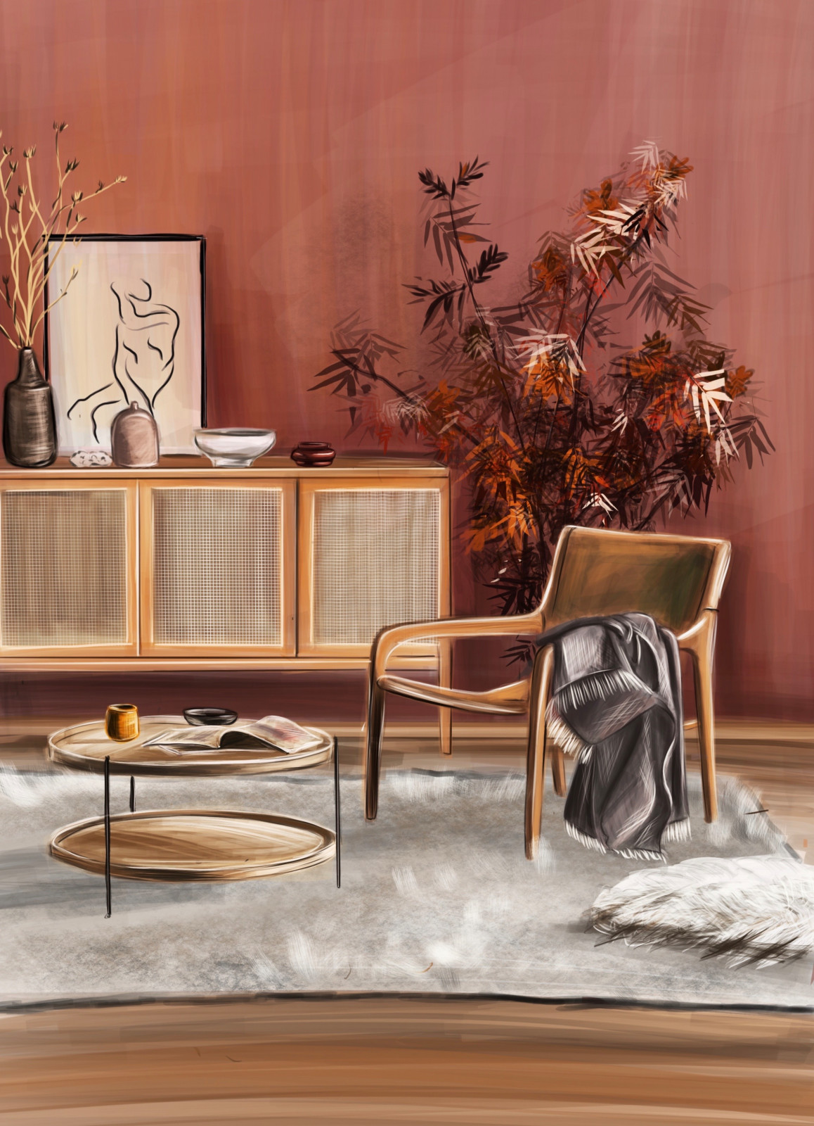 My ispiration sketch of interiors