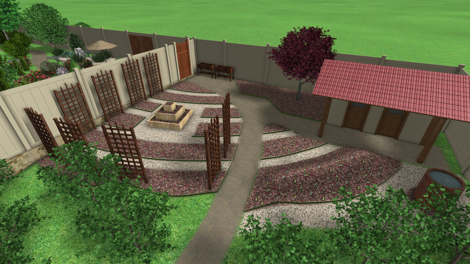 Приусадебная территория минигостинницы