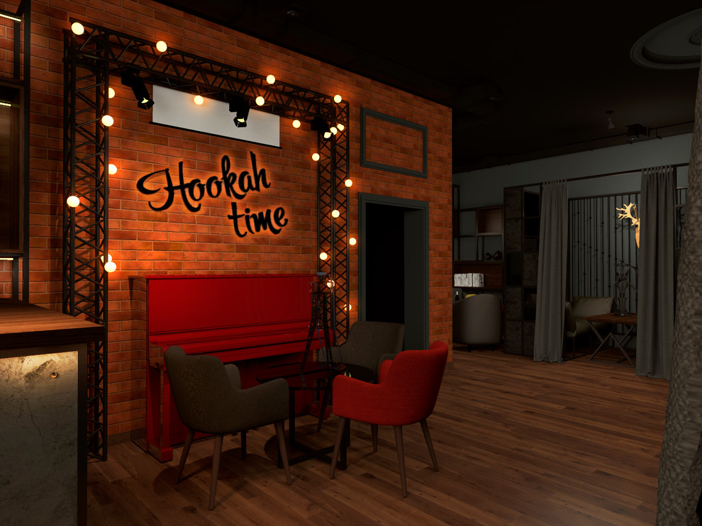 Дизайн интерьера Кальянного Бара "Чаплин"