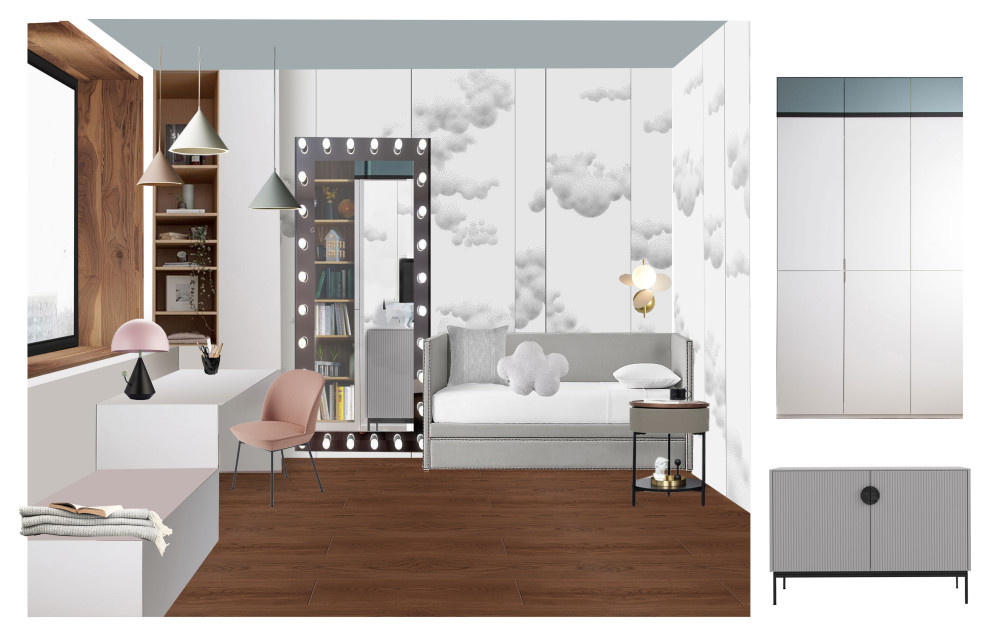 Коллажи для проекта "Вкус Инжира", квартира 144 м2