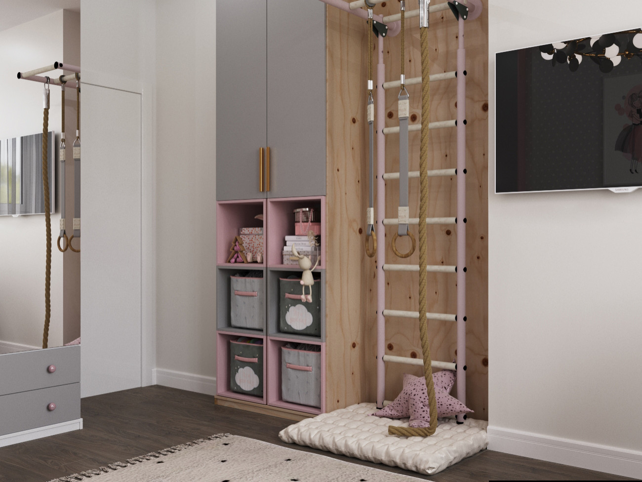 Комната для двух сестер в Москве ЖК "Скандинавия"