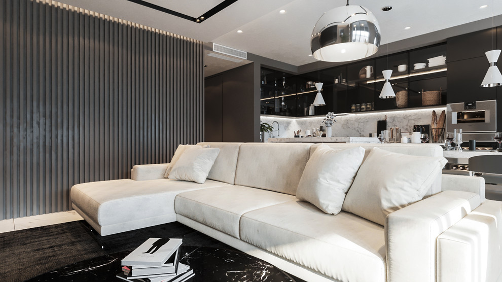 Room_002 ЖК "Скай Форт" - (кухня-гостиная)