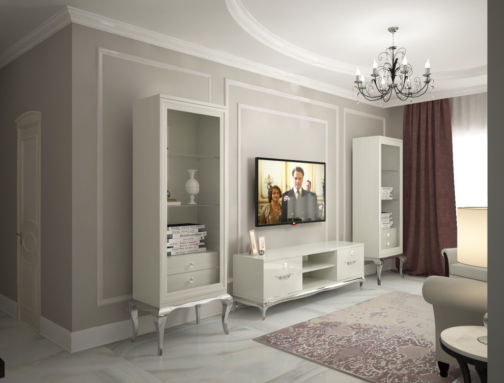 Обложка проекта: Легкая классика в гостиной