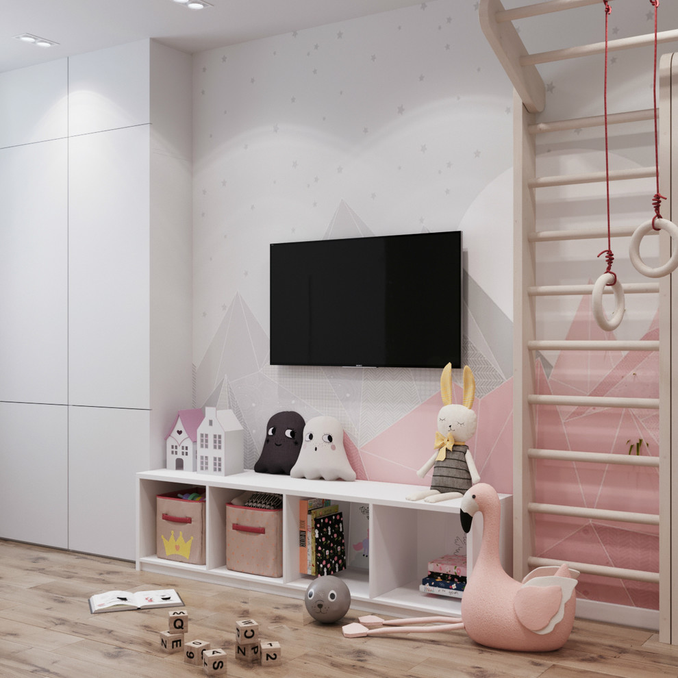 Детская комната 16,27 кв.м для девочки