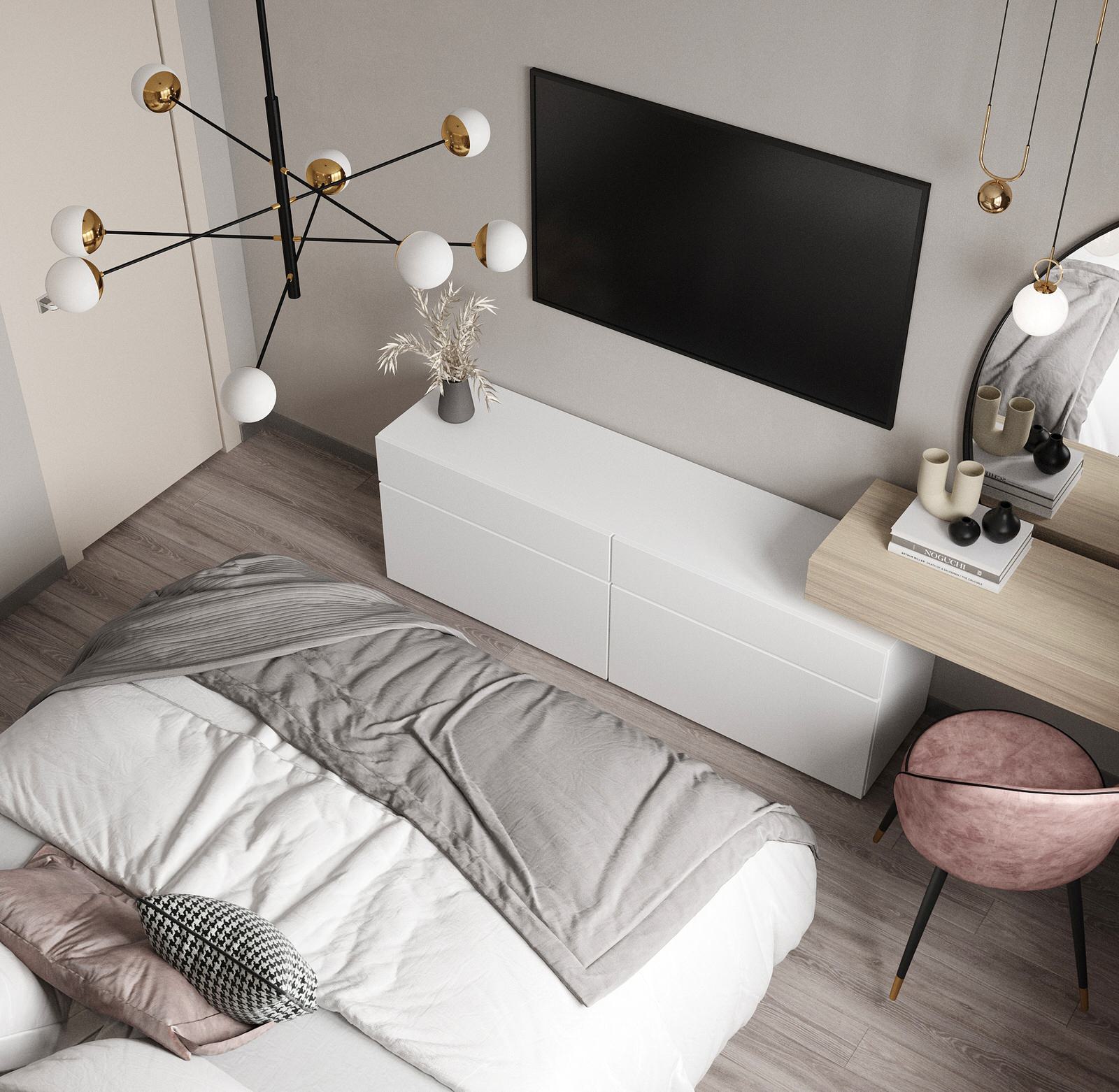 3-комнатная квартира в светлых оттенках