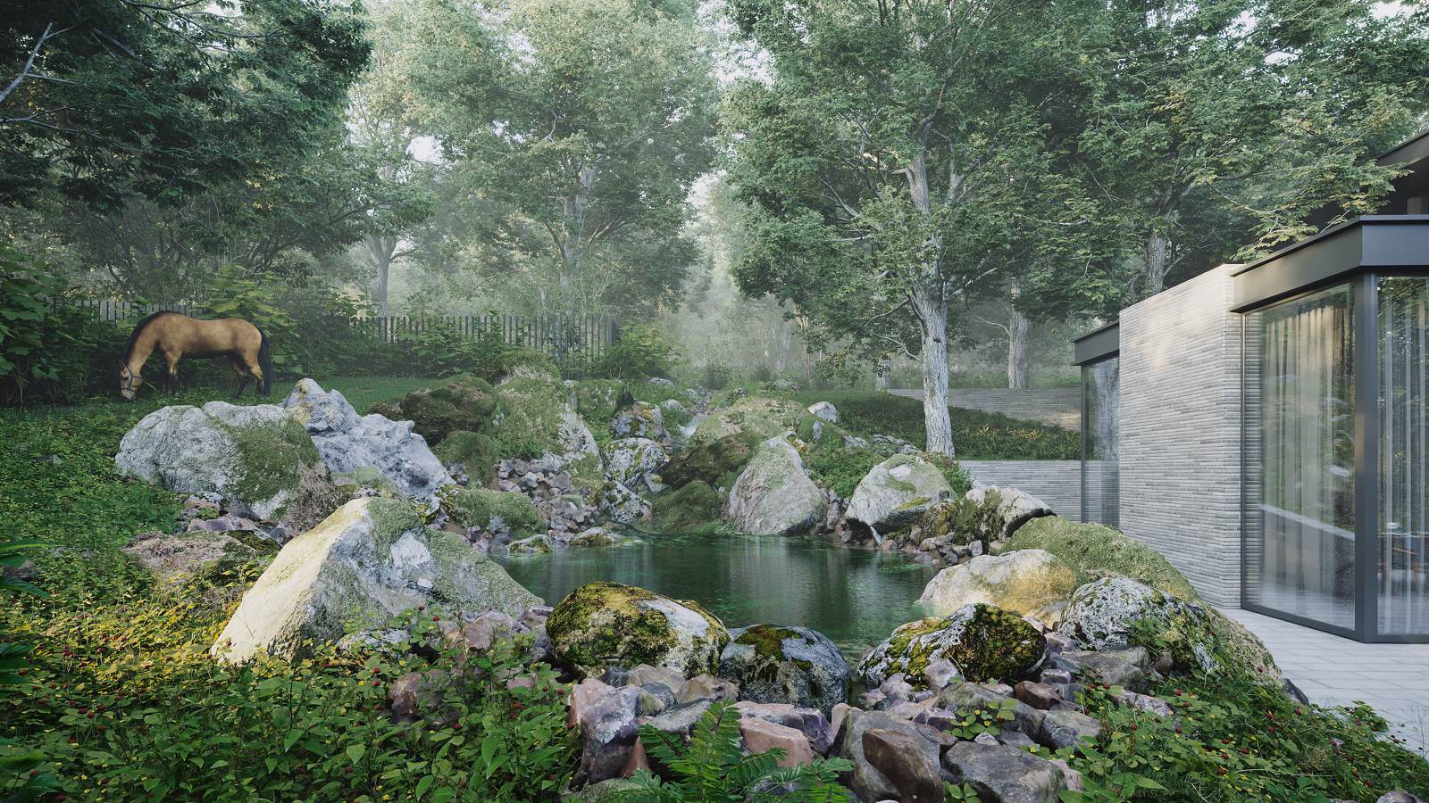 Дом с конем