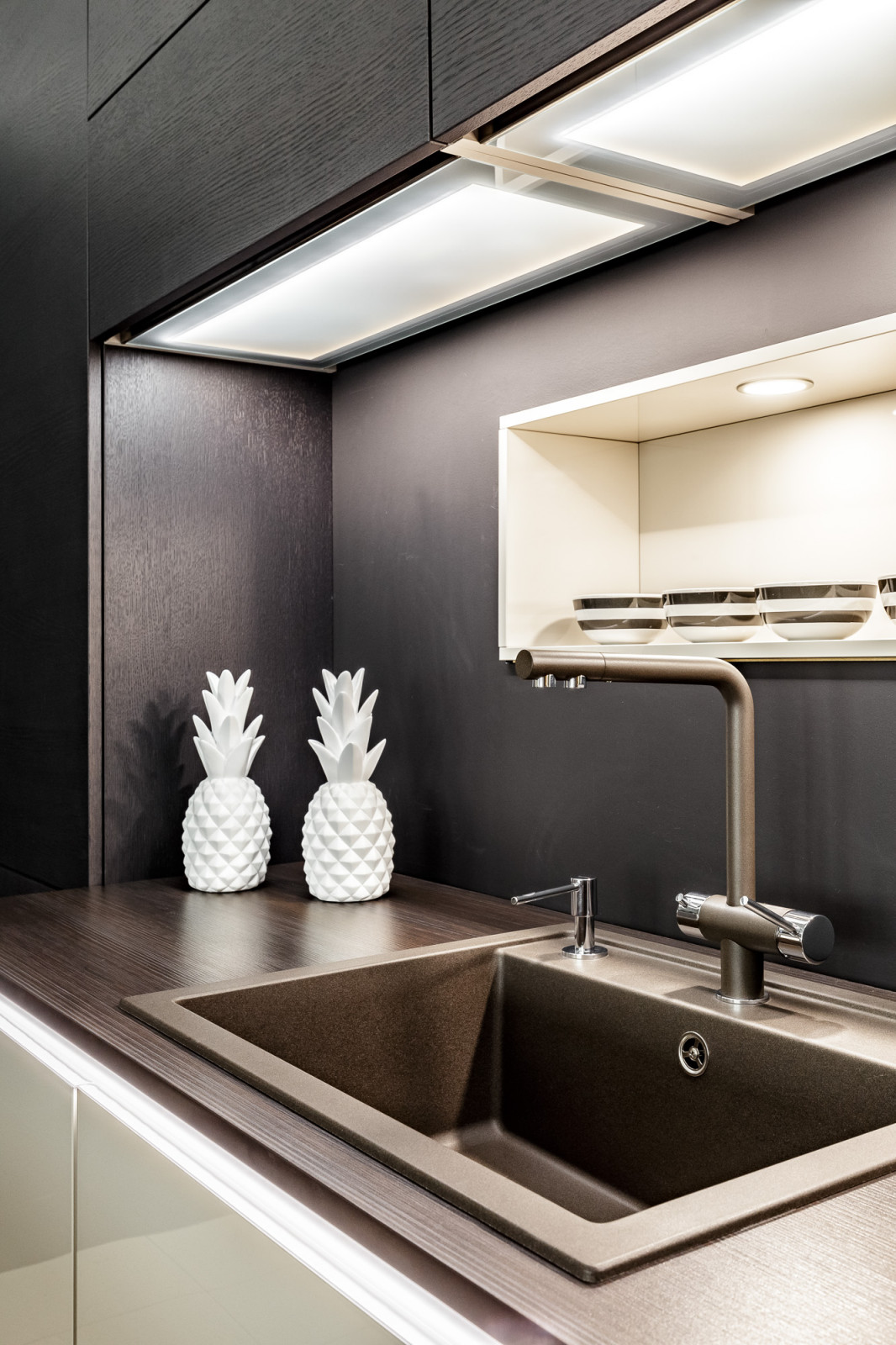 Один из реализованных нами проектов - кухня Nolte Glass Tec Plus | Nature | Napp