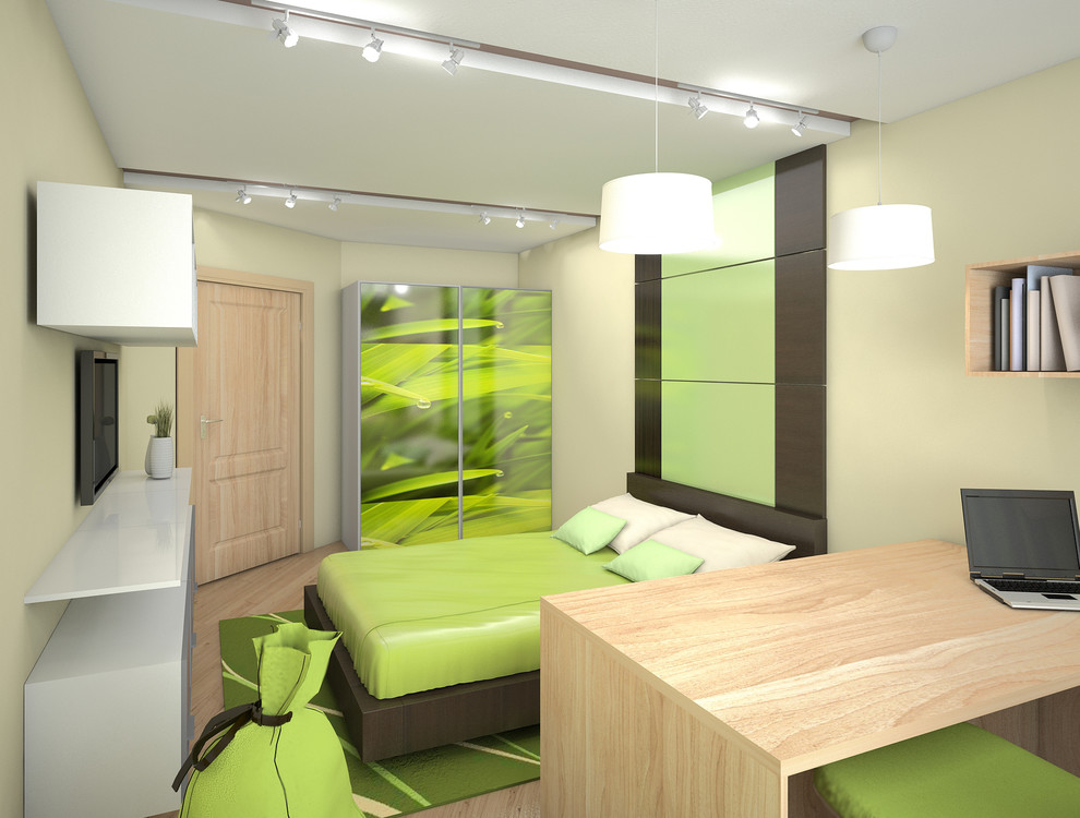 Дом с оттенком зеленого