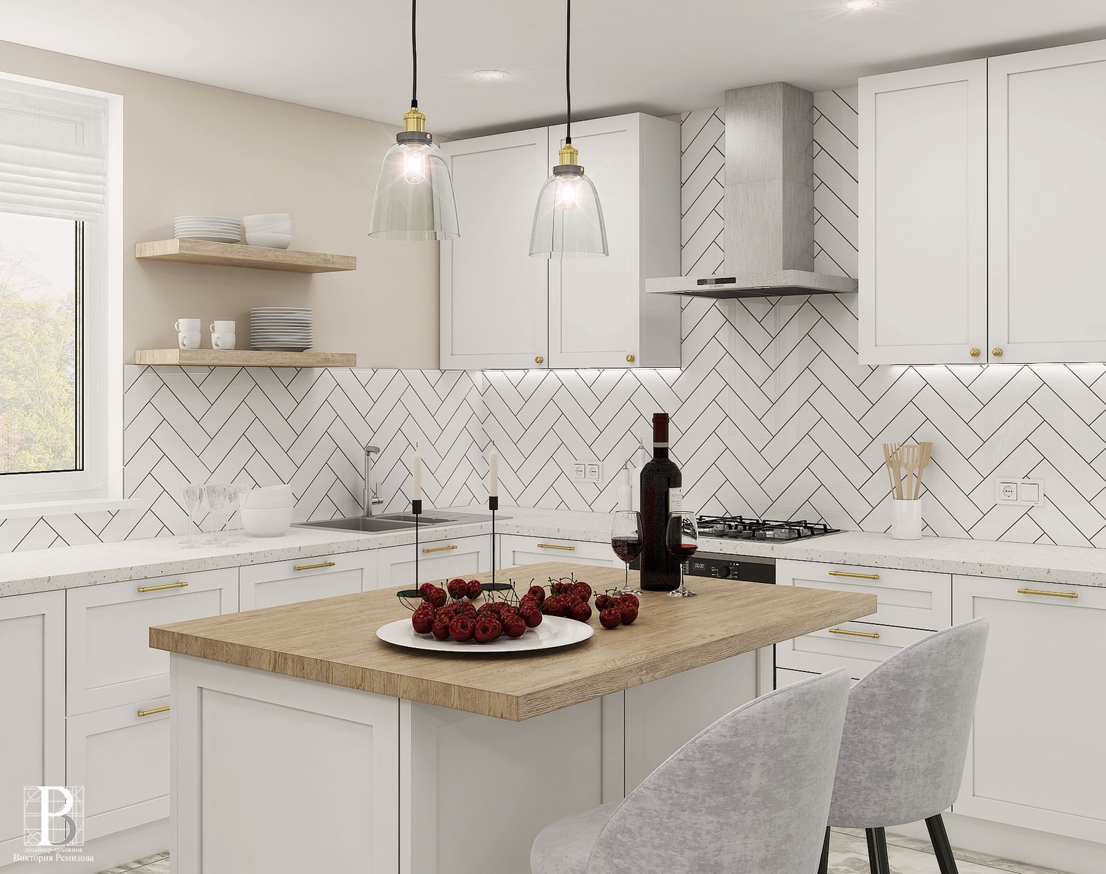 Кухня -гостиная 49,7 кв.м. г. Ярославль 2020год