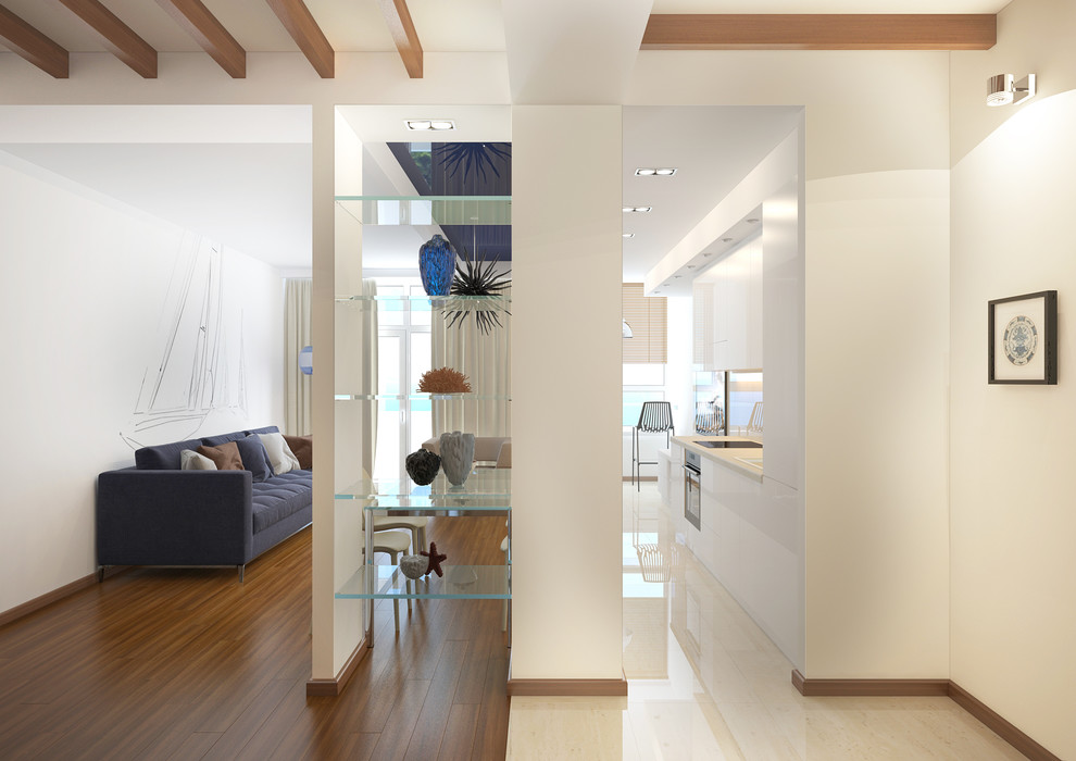 Обложка проекта: Дизайн-проект квартиры в морском стиле в Краснодаре