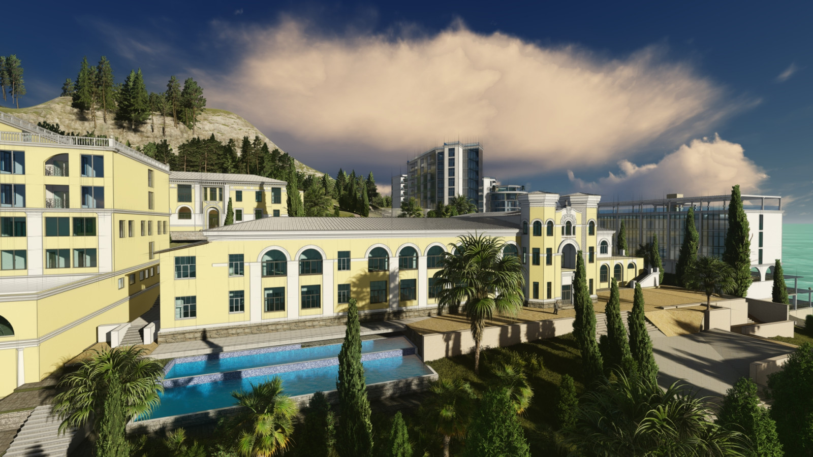 Эскизный проект развития санатория "Кудепста"