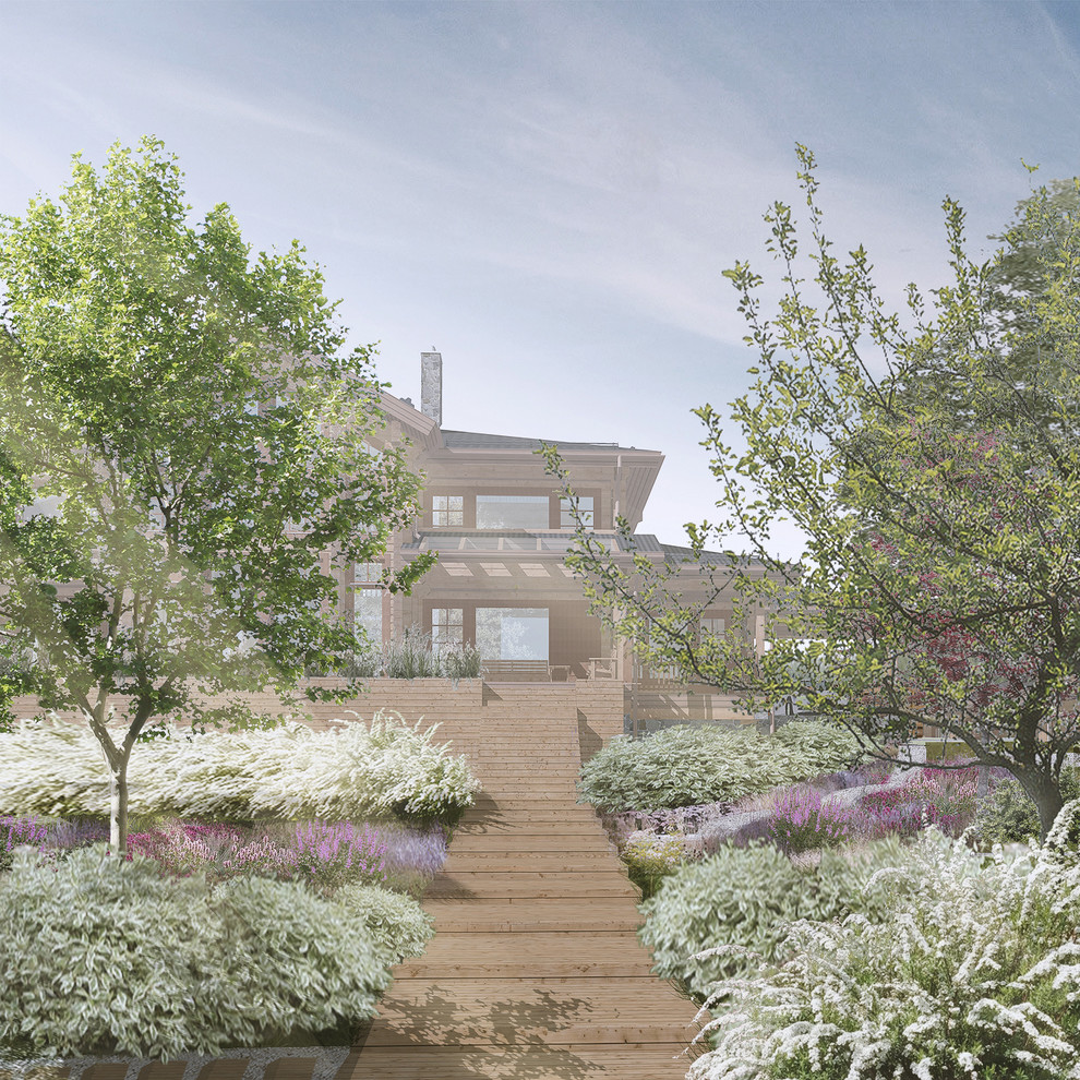 Проект ландшафтного дизайна для загородного дома в КП Тихий берег