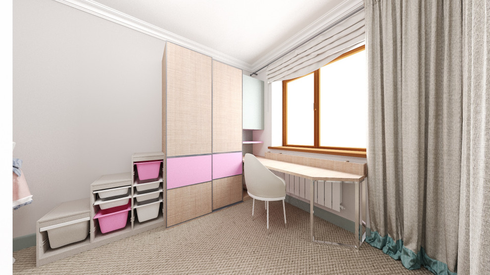 Обложка проекта: Детская для девочки в гостевой комнате