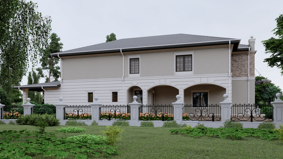 ДОМ-УСАДЬБА НА 2 СЕМЬИ + МАСТЕРСКАЯ (В1)