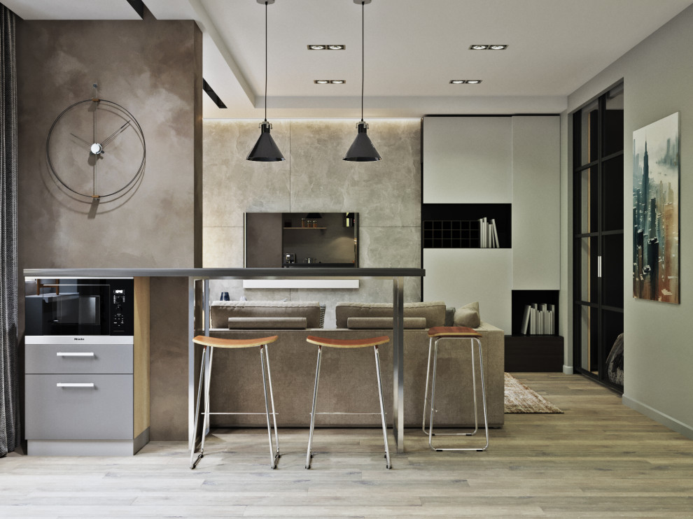 Обложка проекта: Лофт в ЖК Мичурин. 1к.кв 45 метров,