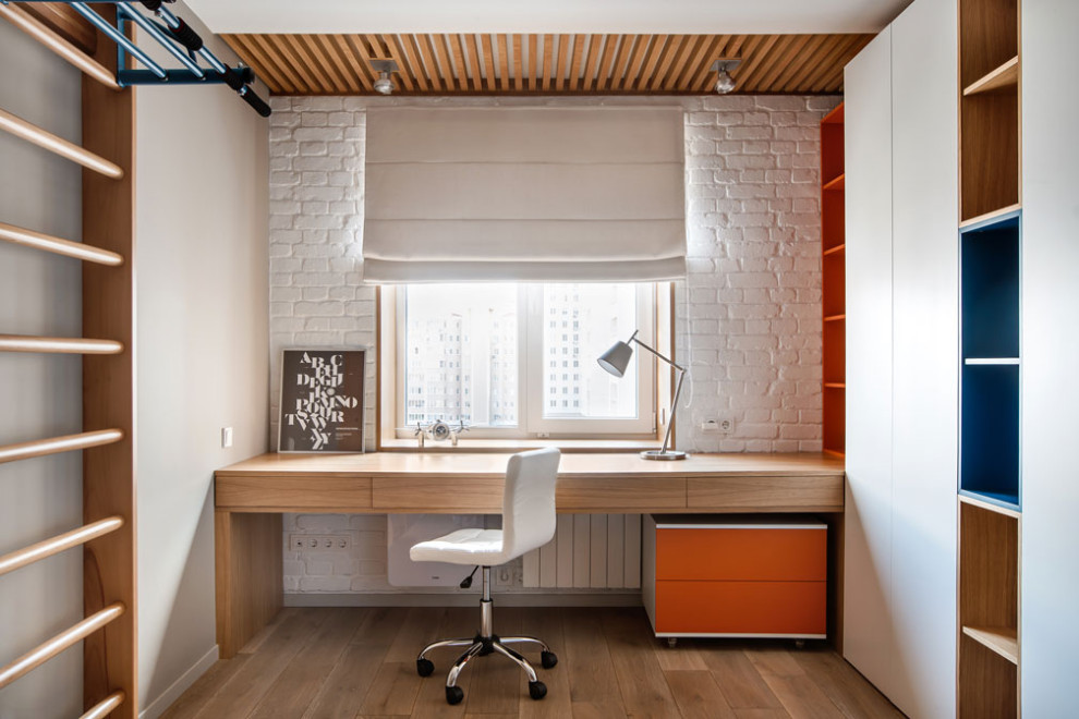 Обложка проекта: Кирпичная стена в детской комнате