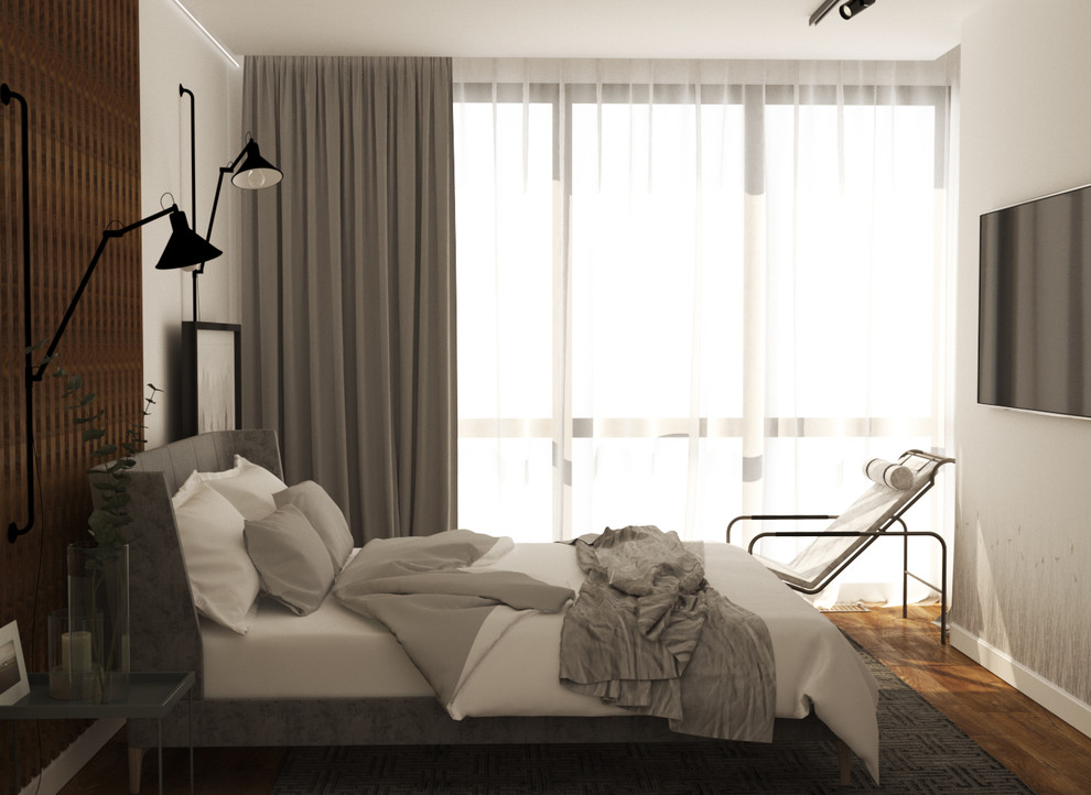 Квартира в оттенках серого и зеленого