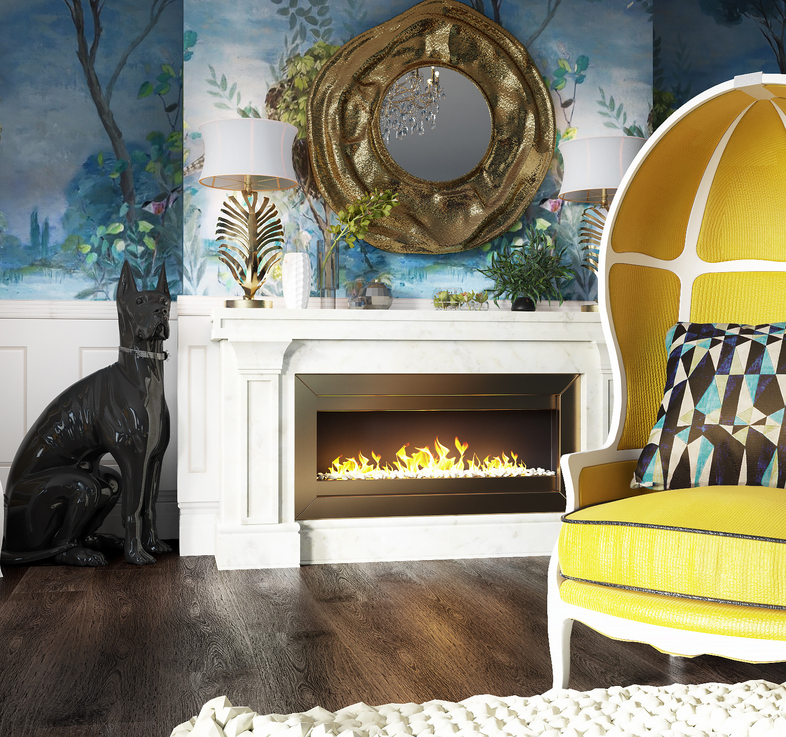 Гостиная Китч