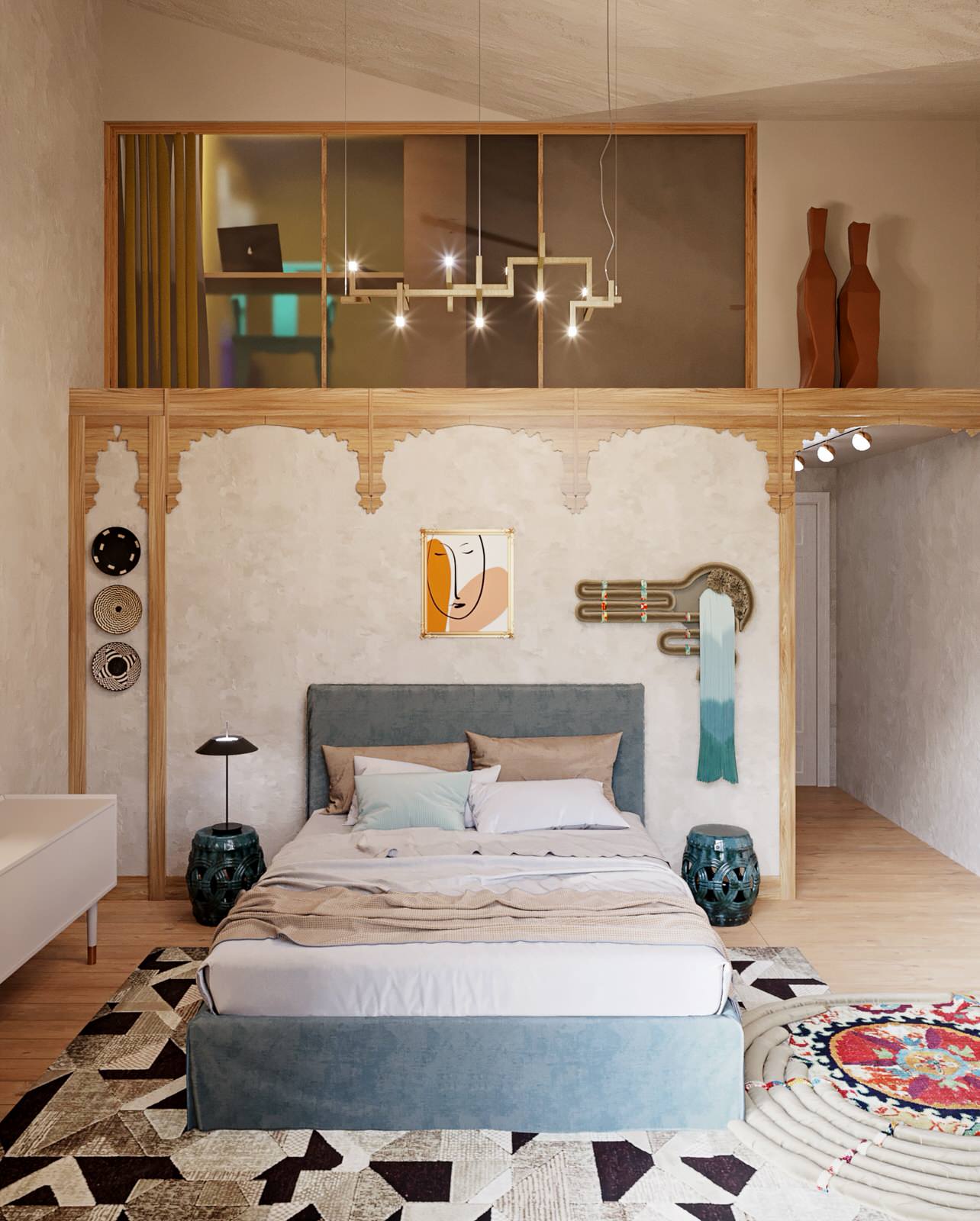 Спальня. Квартира в ЖК "Ангелово"