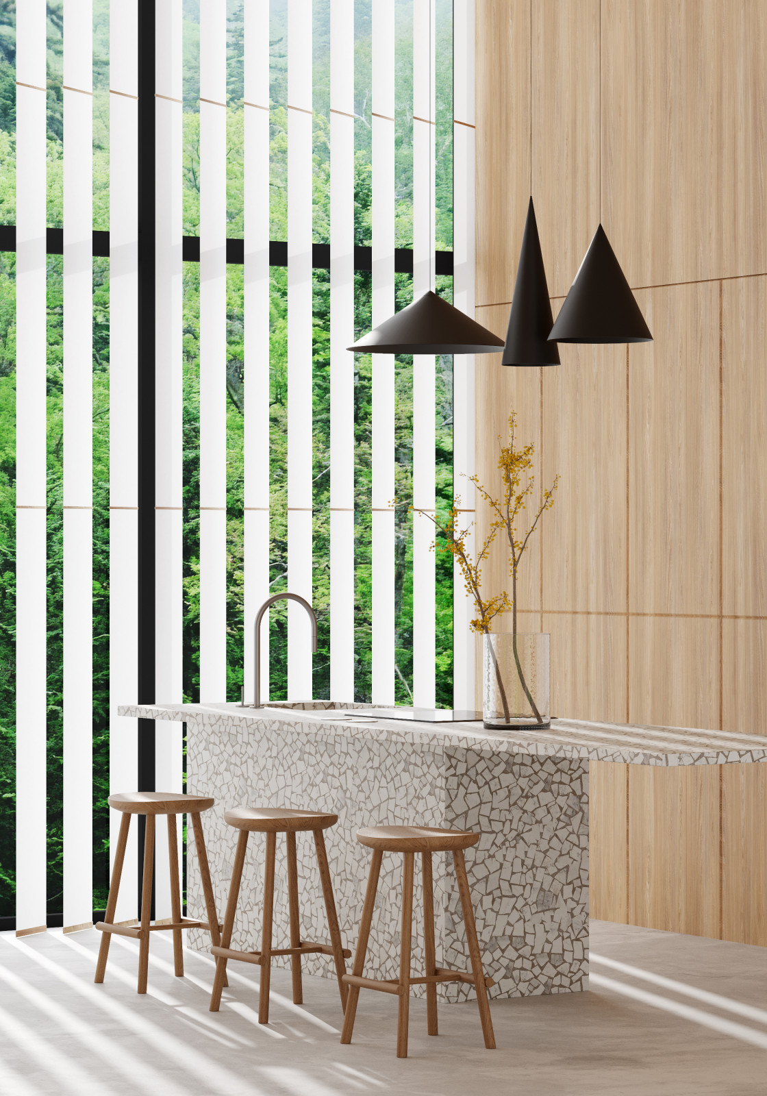 Дом с нестандартными окнами