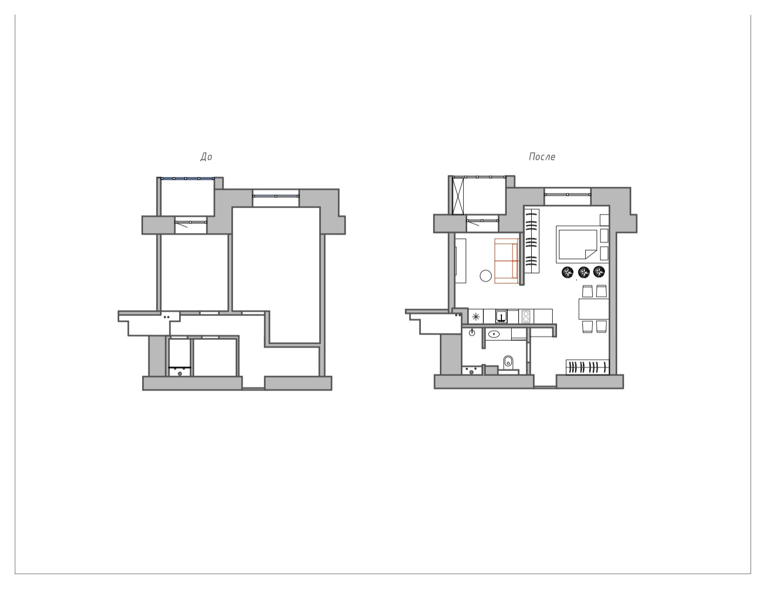 Houzz Беларусь: Колор-блокинг в минской квартире-студии