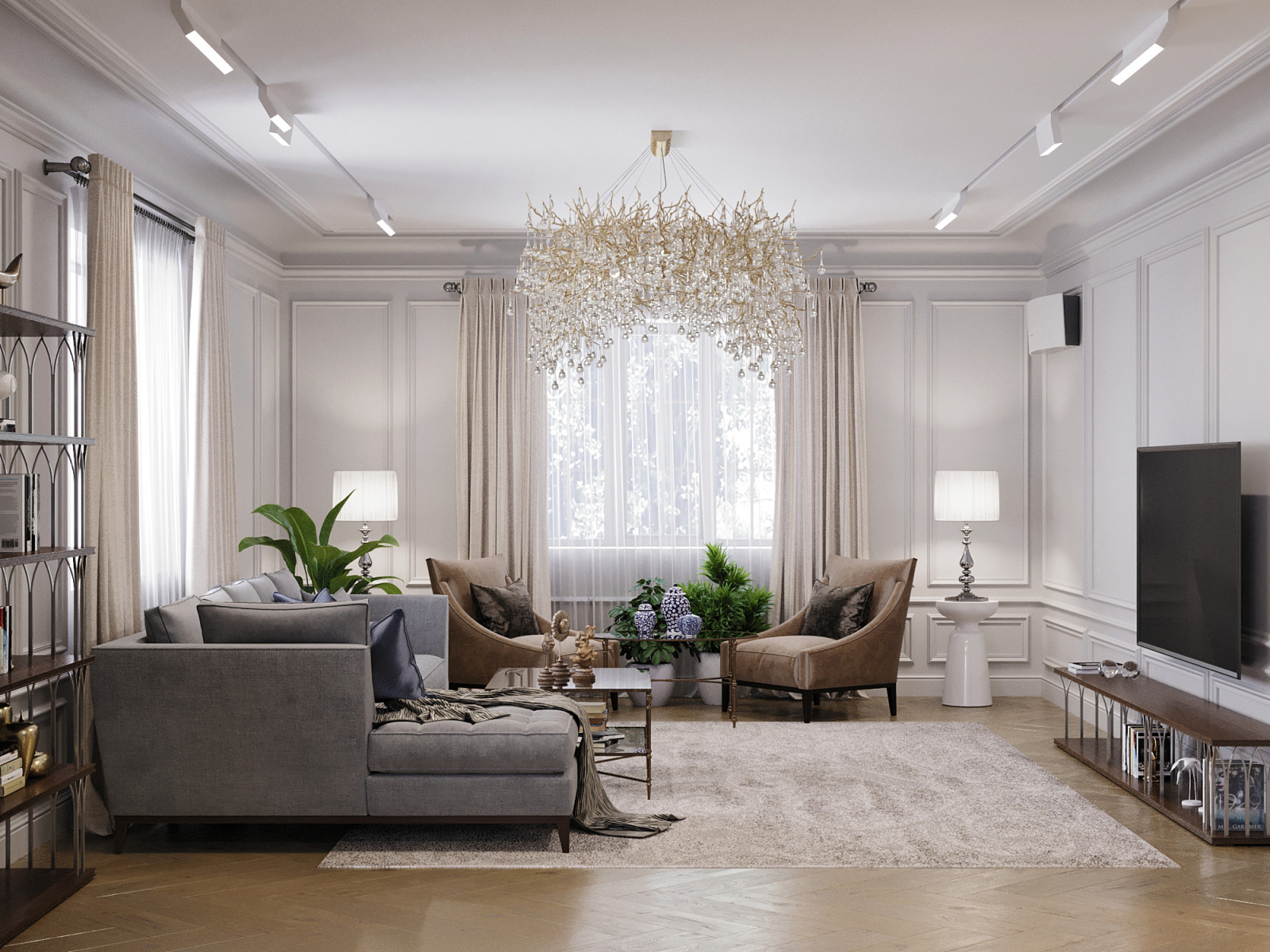 Гостиная в частном доме