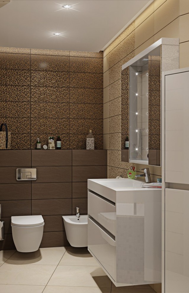 3к.кв. в кофейных тонах в ЖК «Art Residence» (83 кв.м)
