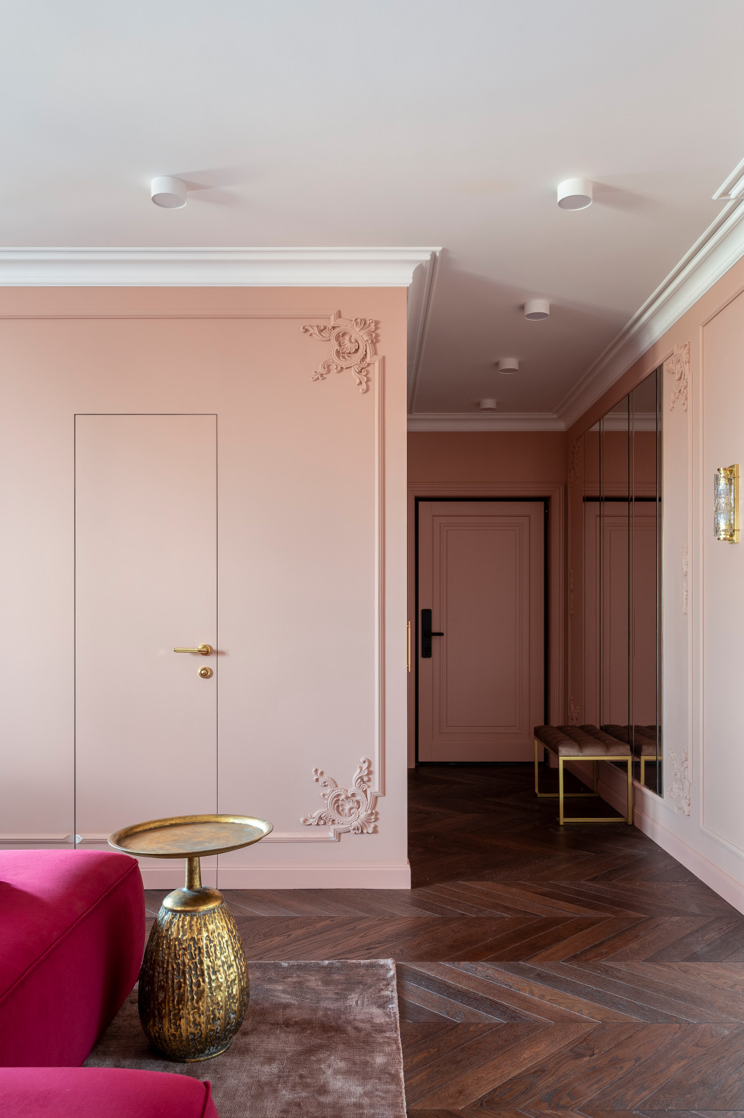 Квартира в пудровых тонах