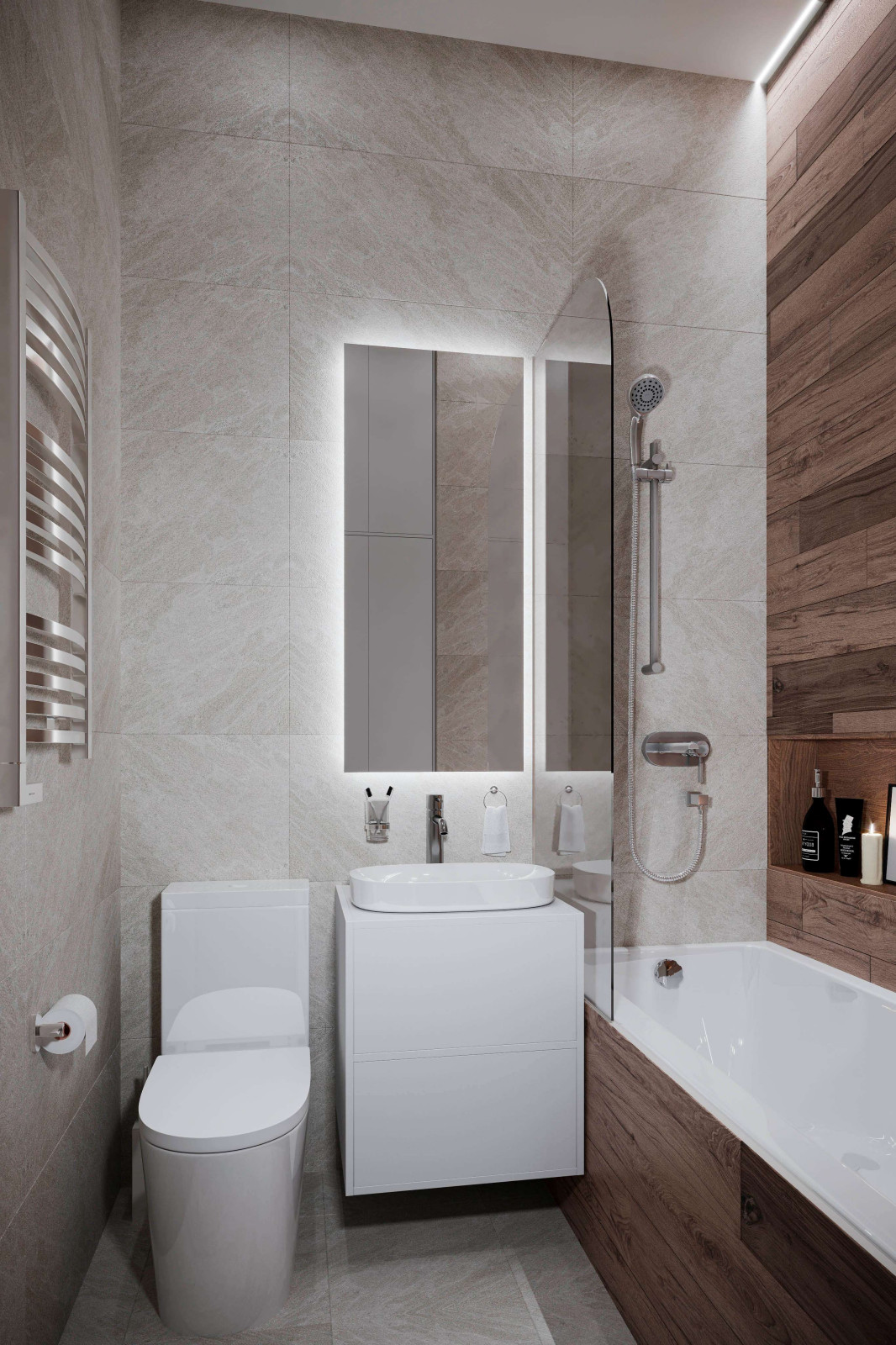 Дизайн и ремонт квартиры в ЖК «Символ» — Кофейная сказка