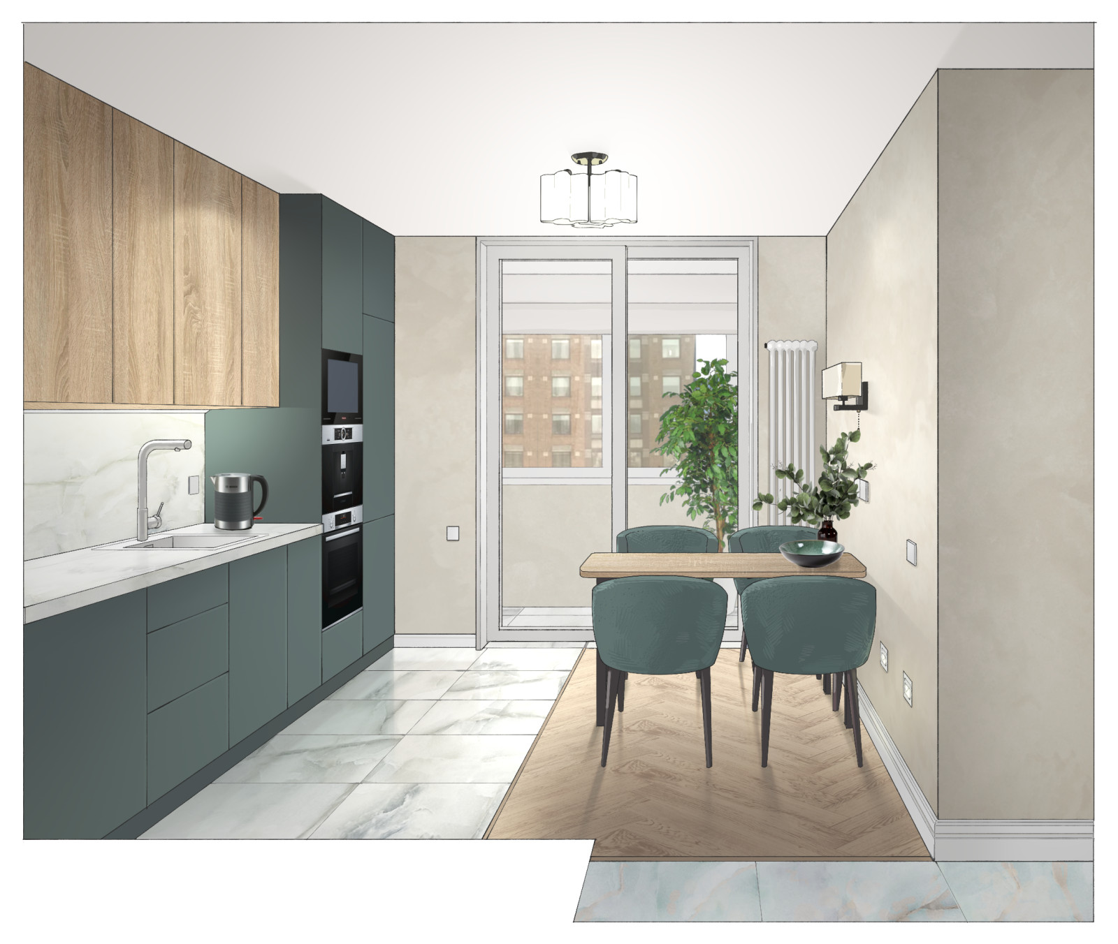 Квартира в стиле контемпорэри