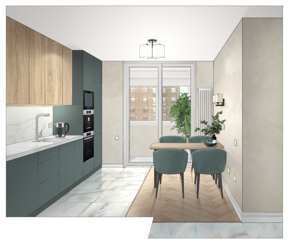 Квартира в стиле контемпорэри