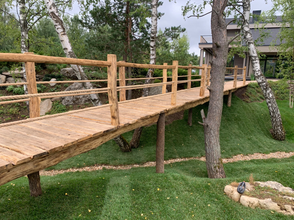 Проект сада с водоемом