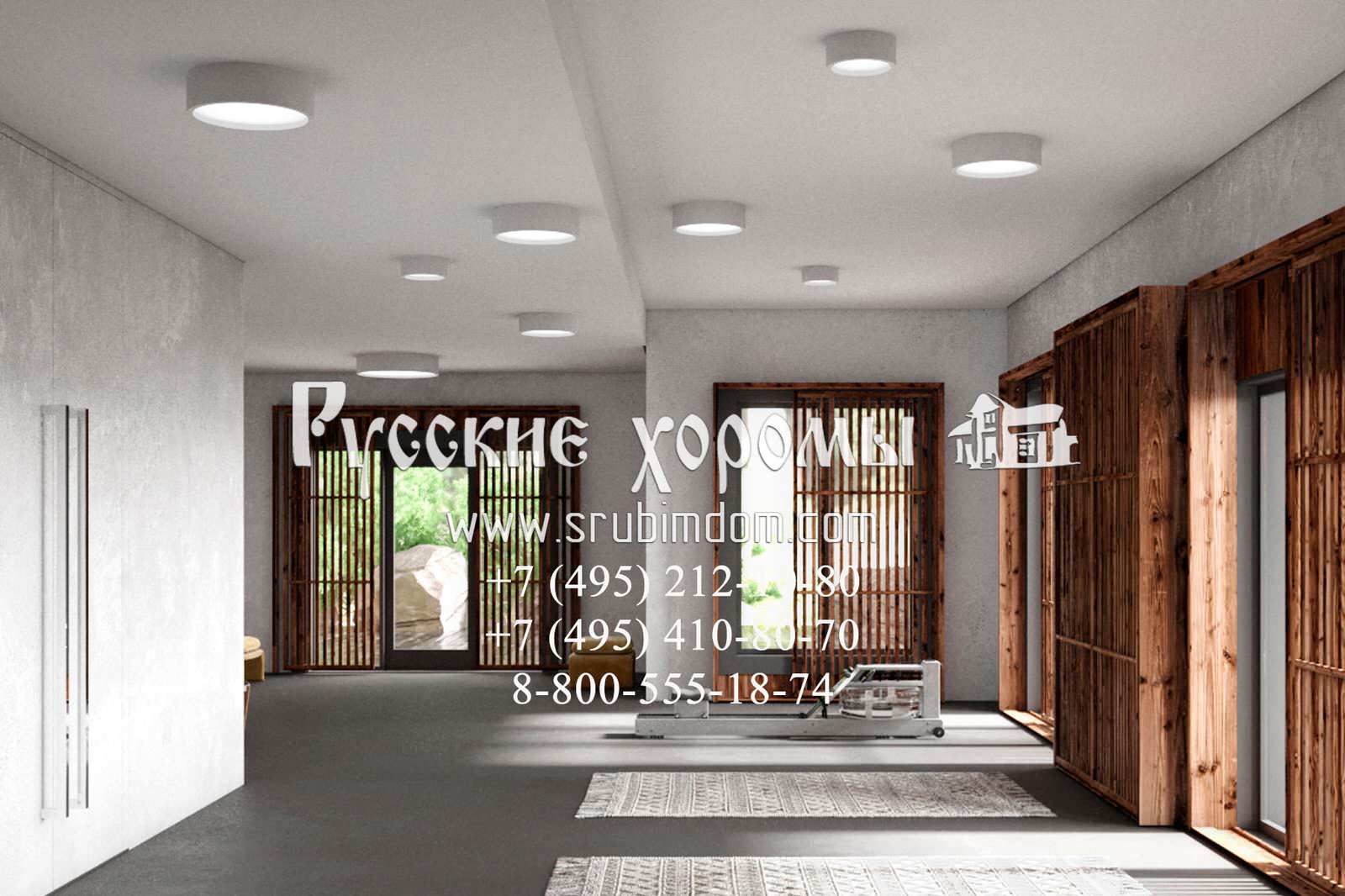 Дизайн цокольного этажа в деревянном доме