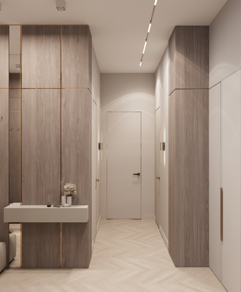 Прихожая-холл в квартире ЖК "Олимпика" г. Екатеринбург